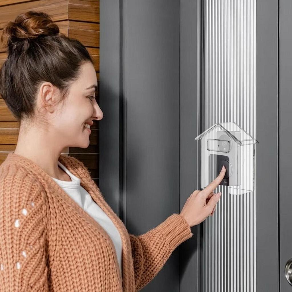 Waterproof Cover for Wireless Doorbell Access Control Rain Cover Universal Protector for Visual Doorbells