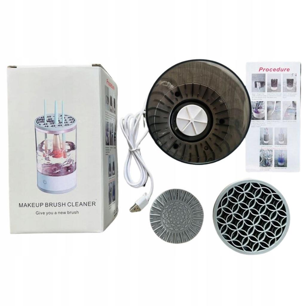 3-in-1 USB USB WASHER FOR CLEANING, WASHING, DRYING BRUSHES AND COSMETIC SPONGE