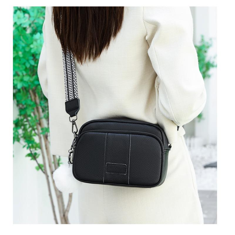Leather Messenger Bag Women Fashion Handbag Crossbody Bag
