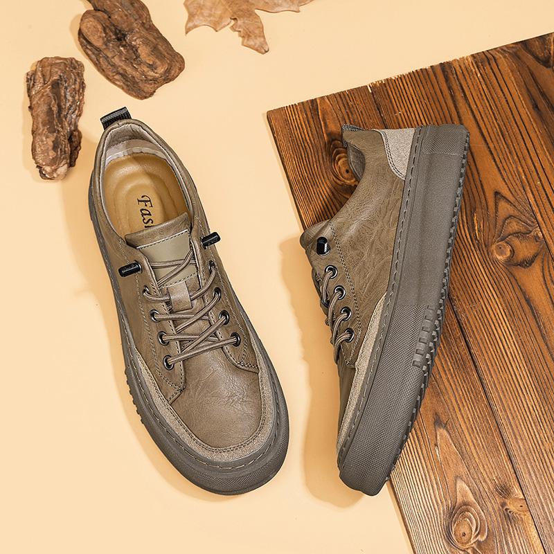 Fashion Comfort Sports Flats Male Skate Footwear Versatile Leather Outdoor Daily Oxford Shoes Men's Shoes Fashion Luxury Casual Sneakers