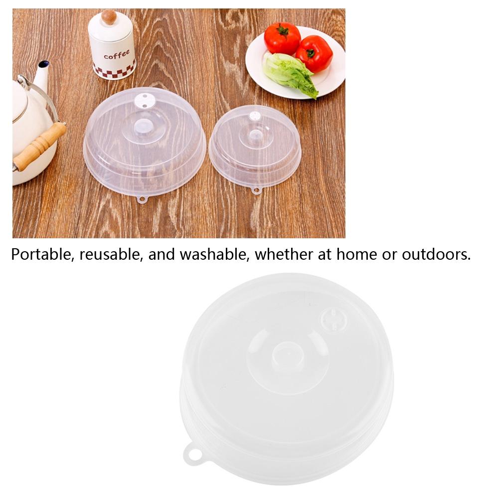 Microwave Oven Special Heating Oilproof Cover Plastic Sealing Cover Refrigerator Dish Lids (L)