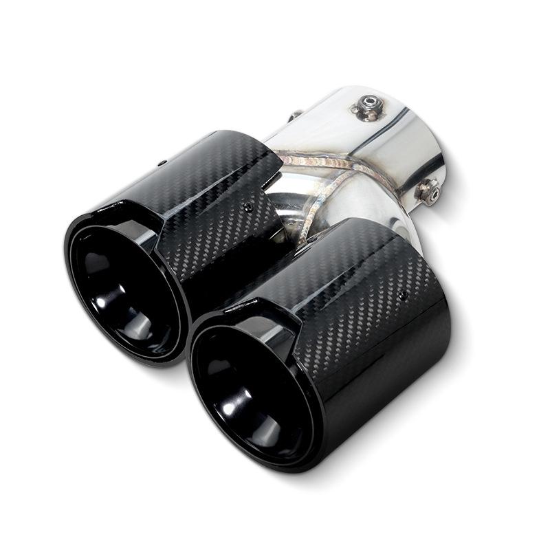 New 3-Series G28/G20 320/325/330 Carbon Fiber Stainless Steel Black Quad Exhaust Tailpipe