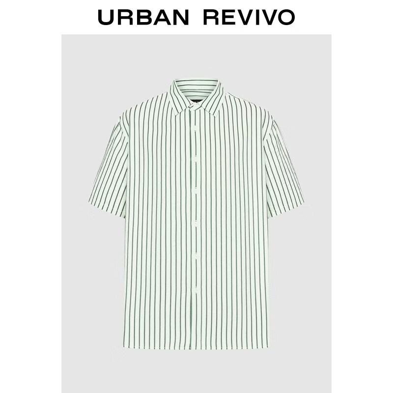 Men s Relaxed Fit Striped Button-Up Shirt