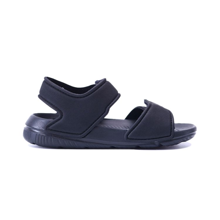 Adidas Altaswim C Space Leather Non-Slip Durable Sandals Kids Sandals Black BA9288