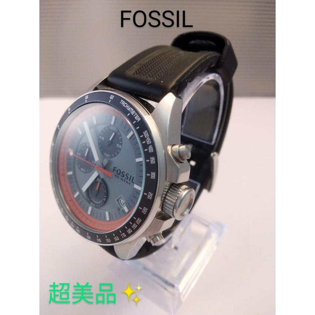 Used Almost New FOSSIL Decker Chronograph Date Battery New
