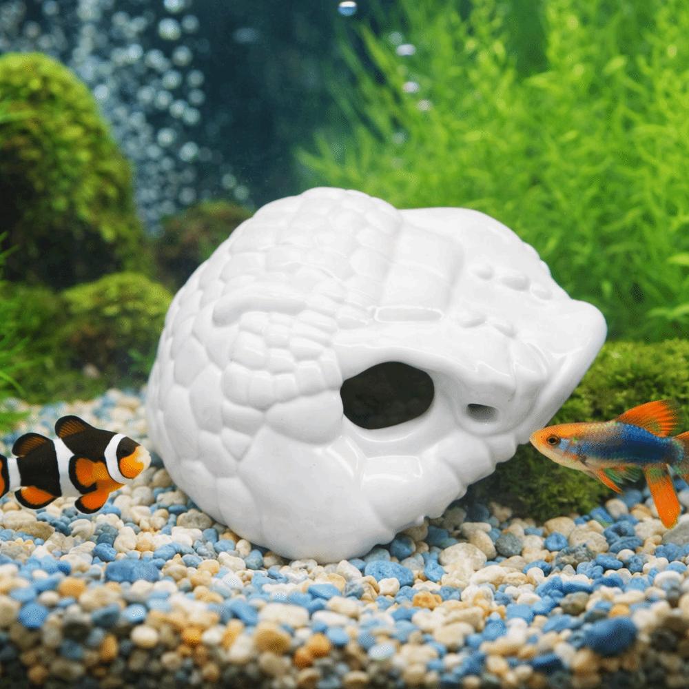 Smooth Edge 3D Printed Cave Simulation Reptiles Habitat Fish Hiding Shelter  Betta Hiding