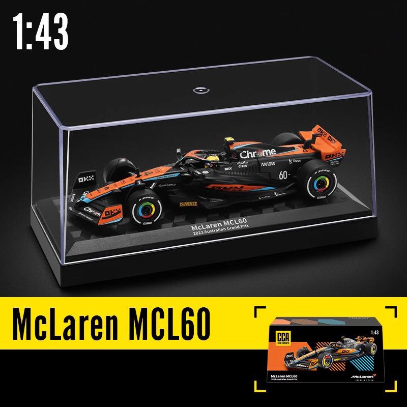 1/43 Scale 2023 McLaren F1 Team MCL60 Australian Grand Prix 4# 81# Alloy Diecast Car Model Children's Toy Car Collectibles Gift Friend