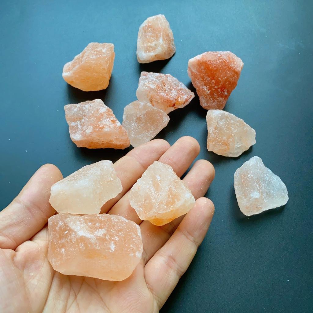 Himalayan Salt Rough Stone, Himalayan Salt Chunk, Orange Salt, Natural Mineral Underground Salt Cuarzo Blanco Piedra Natural