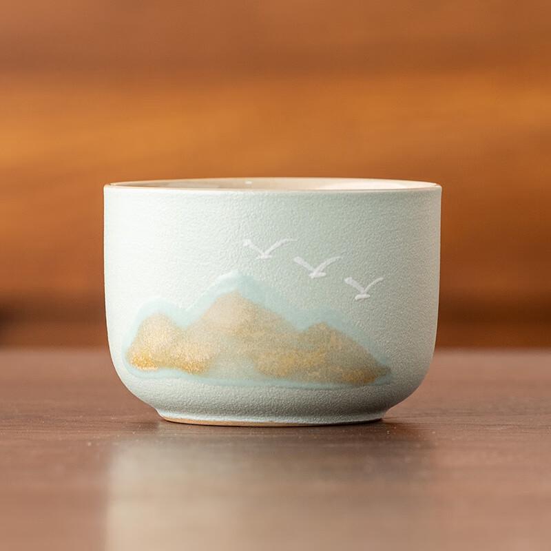 De'ou Xingguang Distant Mountain Ceramic Tea Tasting Cup