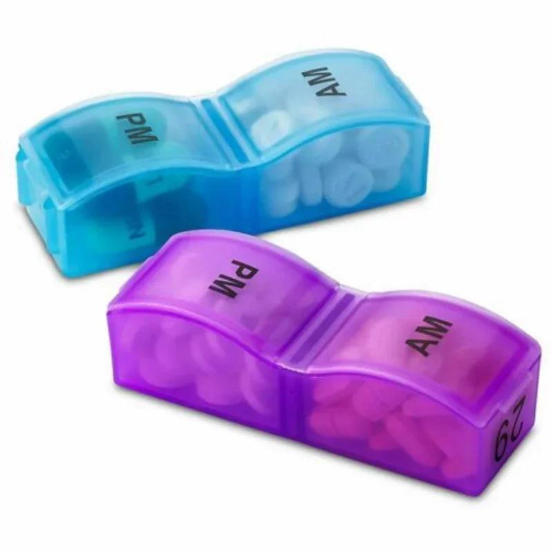 Monthly Pill Cases Travel Dispen Storage Container Colorful Drug Dispenser Packing Container 32 Slot Pill Box Organizer 31 Days