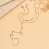 2pcs Golden Layered Bracelet with Moon Star Charms Dream Style Women's Daily & Casual Wear for Women Ideal Birthday & Best Friend Gift