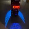2pcs New Motorcycle Mofei Light Angel Wings Welcome Lights Projection Lights Carpet Lights Modified General Atmosphere Lights