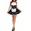 Women's Oktoberfest Maid Dress Costume Traditional Style Mini Dress with Off Shoulder Top Corset Detail and Flared Skirt for Festival