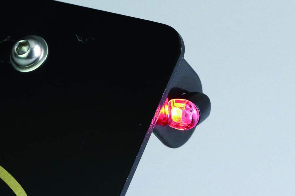 Kijima 219-5180 LED-Kombinationsleuchte für Motorrad, Nano-Typ, Schwarzer Körper/Klares Glas, Blinkleuchte, Rückleuchte, Bremsleuchte