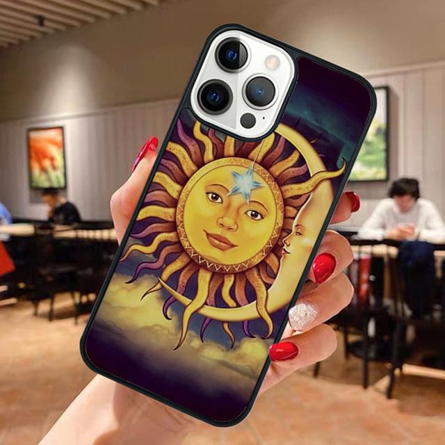 Funny Sun Moon Face Phone Case For Apple iPhone 17 Air Pro Max Plus Coque For iPhone 17 Air 14 15 16 13 12 Max Cover