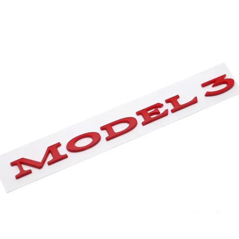 ABS Car Rear Sticker Letter Emblem Trunk Tail Badge Styling for Tesla MODEL 3 MODEL S MODEL X Exterior Accessories