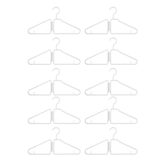 10/20Pcs Coat Hanger Foldable Thickened Strong Load-Bearing Anti-Slip Shoulder Design Small