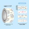 120 Cute Cartoon Puppy Stickers Roll - Korean Style Decorative Sealing Stickers