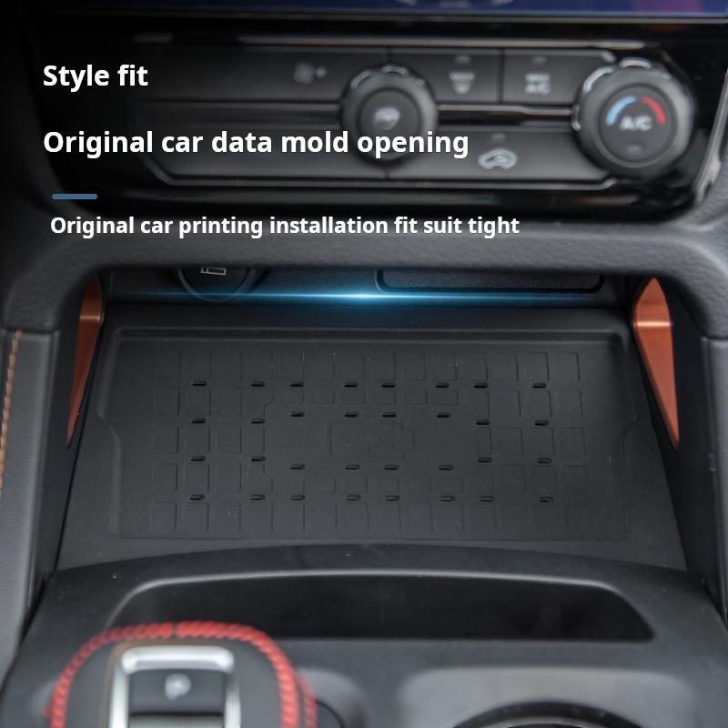 For Ford Ranger 2025 Central Control Wireless Charging Protection Pad Silicone Material Automotive Interior Car Accessories