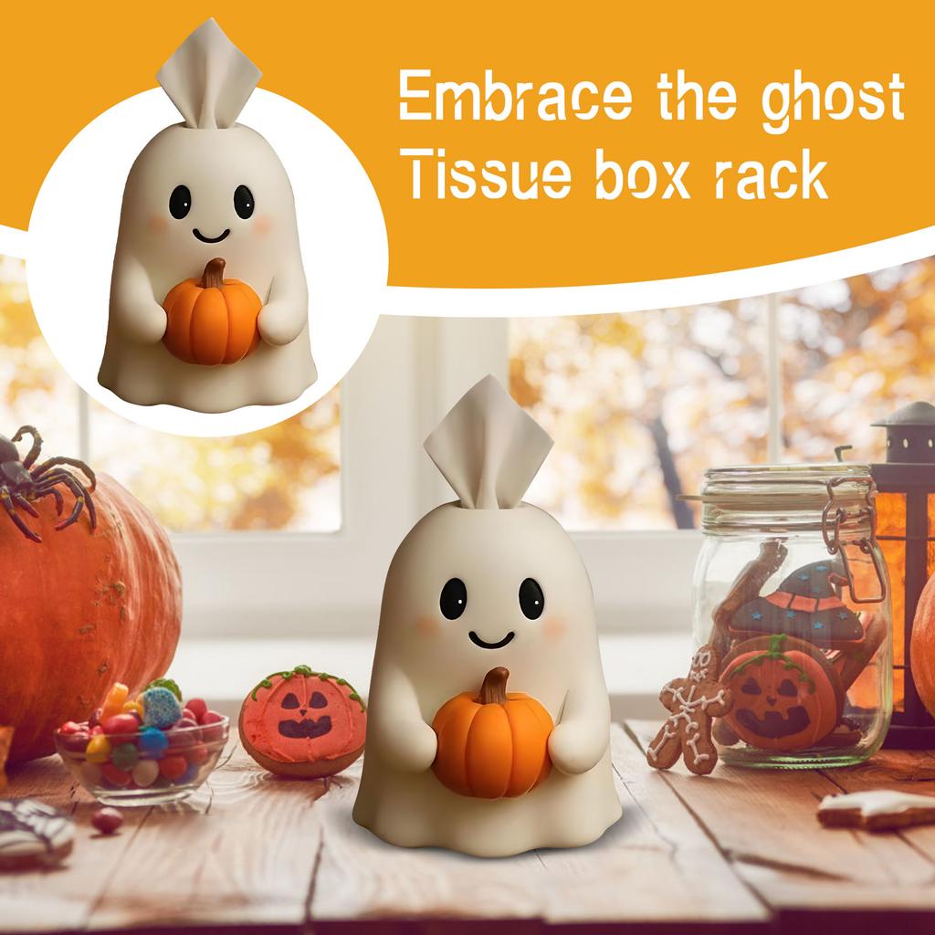 Hugging Ghost- Tissue Box Holder