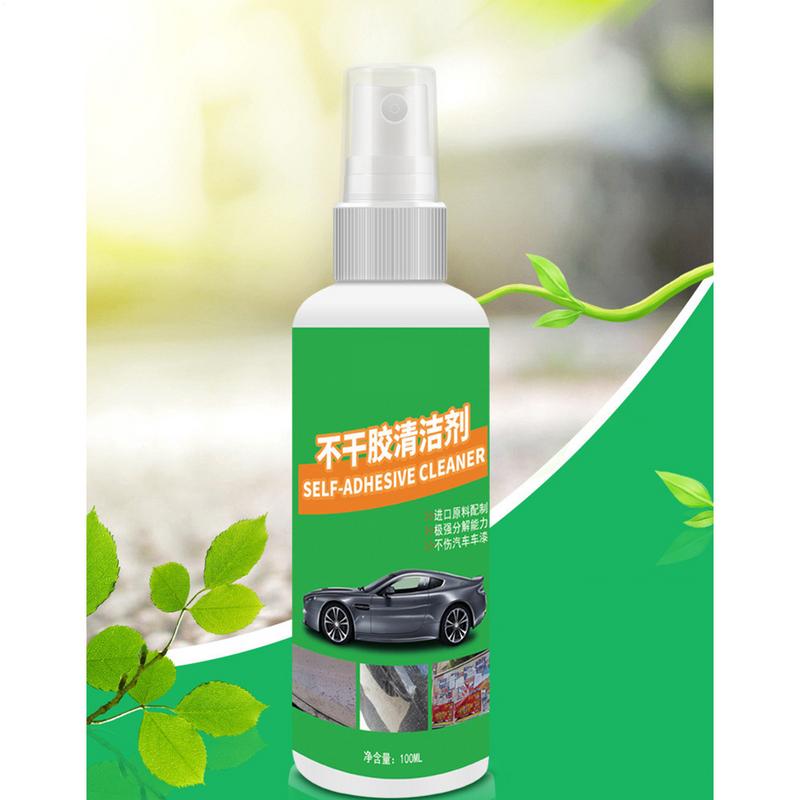 Adhesive Removal Spray 100ml Car Sticker Cleaning Agent With Scraper Label Glue Cleaner Spray For Wood Ceramic Vehicle Home
