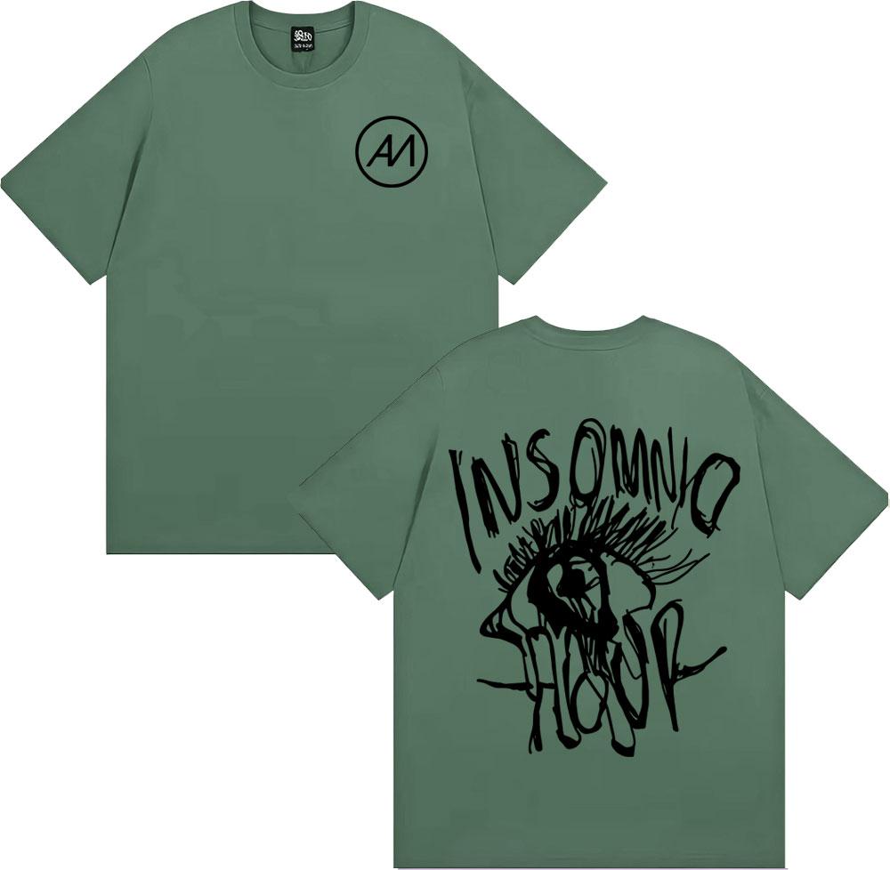 

Певец Абрахам Матео Insomnio Tour 2025 Мерч Футболка Мужская Женская Мода Хип-хоп Уличная одежда Футболки Повседневный Комфорт Свободная Футболка 4XL