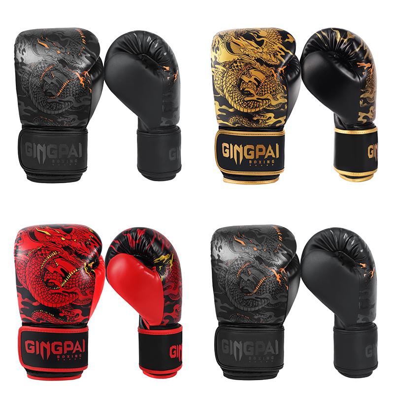10/12/14oz Boxing Gloves Professional Adult Sanda Muay Thai Fighting Gloves Men and Women Training Sandbag Free Fight MMA