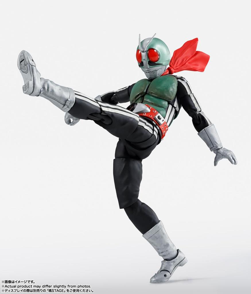 TAMASHII NATIONS Bone Carving Kamen Rider New 1 Glorious Showa Rider Edition Press Limited Edition Base Approximately 145mm PVC ABS Fabric Painted