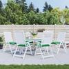 VidaXL Lot de 6 Coussins de Palette, Galette de Siège Imperméable, Coussin de Jardin, Décoration d'Extérieur Terrasse, Vert 361524
