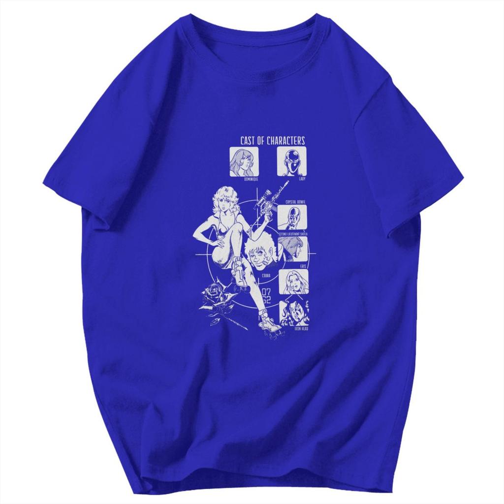 Men T Shirt Space Adventure Cobra Manga Idea Y2K Graphic Oneck Unisex Clothes T Shirts