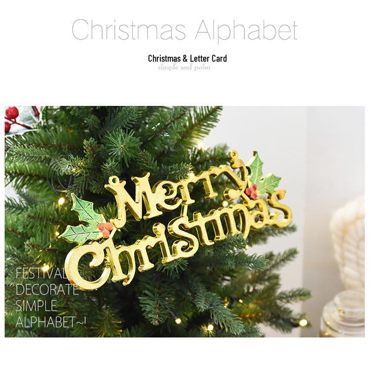 Najlepiej sprzedające się ozdoby świąteczne w kształcie wieńca z literami 3D w języku angielskim i zawieszki na choinkę w różnych rozmiarach