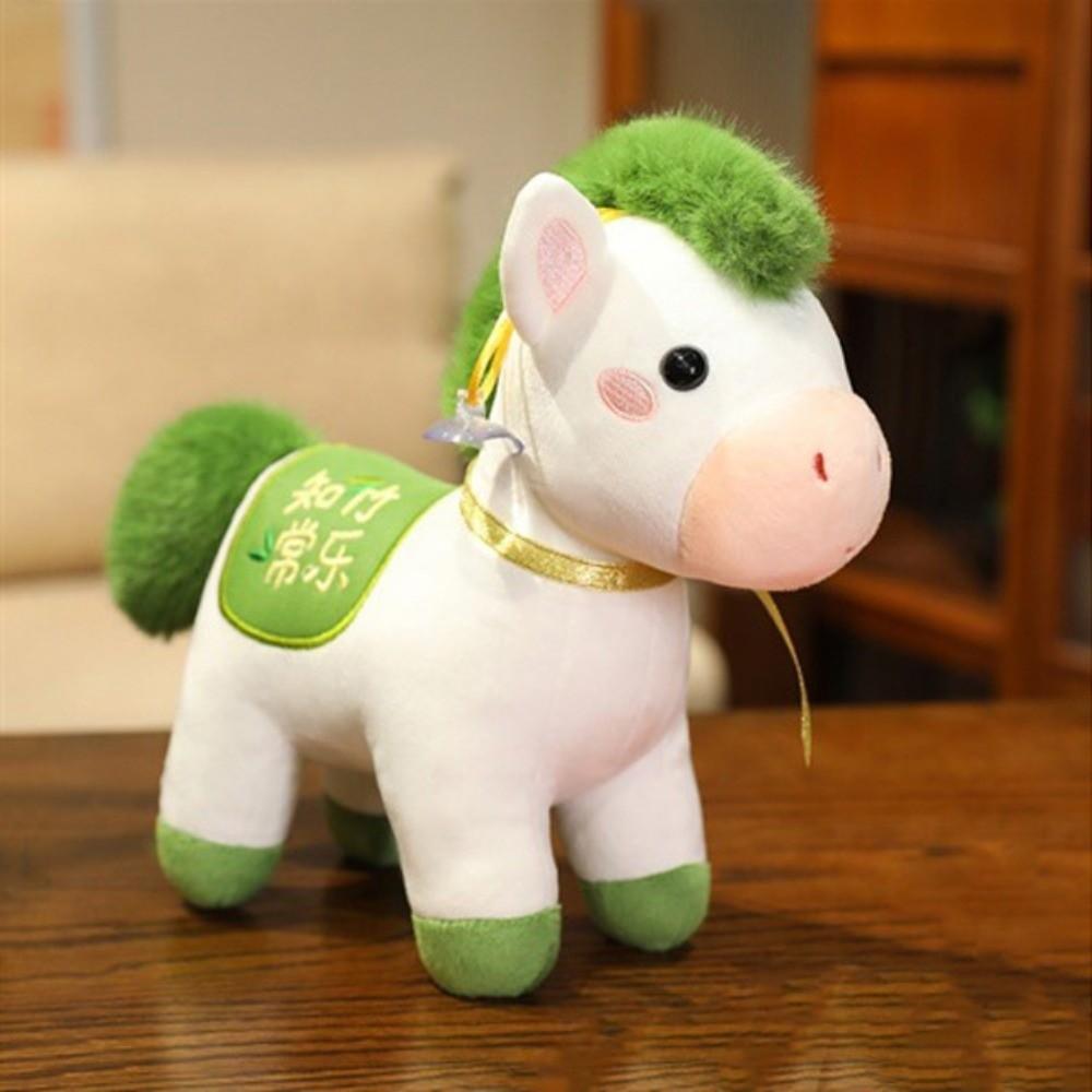 Mascot Dolls 2026 Horse Plush Doll Good Luck Zodiac Pony Figurine  Year of Horse