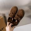 2025 Spring Women's Thick-Soled Suede Retro Loafers - Slip-on British Style