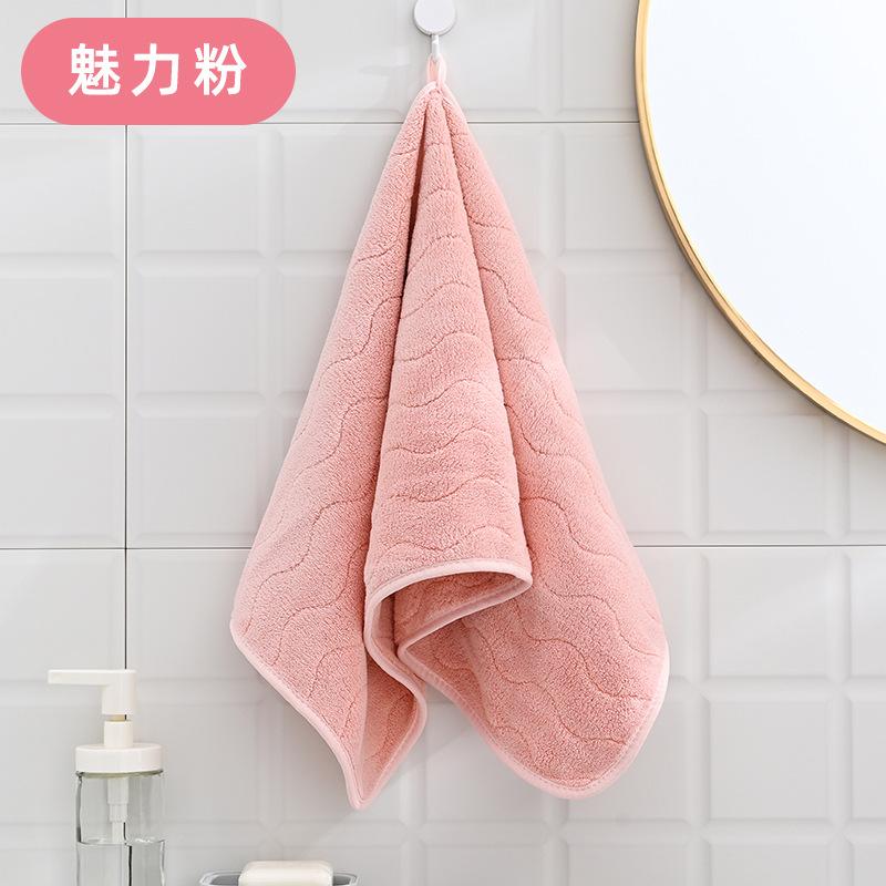 Towel New Coral Fleece Water Pattern Large Bath Towel Soft Absorbent Home Household Adult Face Towel