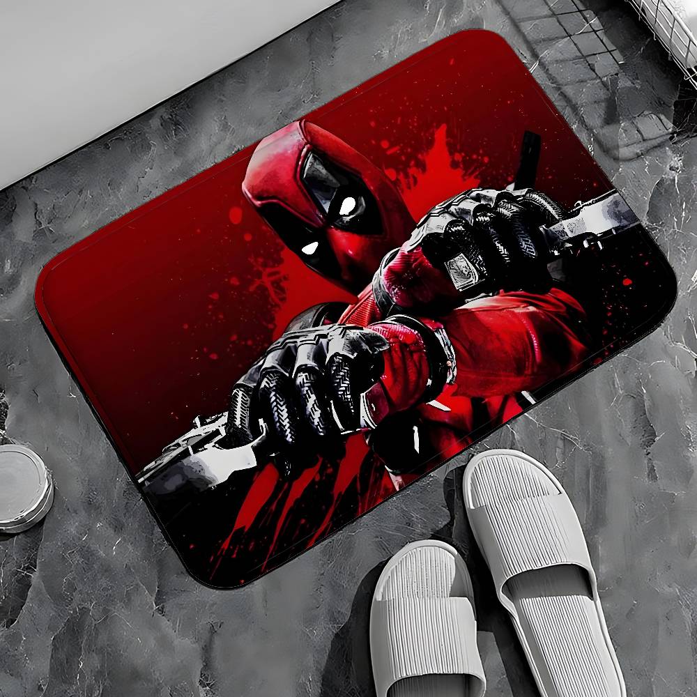 D-Deadpool Movie Entry Door Floor Mat Festive Decorations Carpet Bathroom Anti-slip Mat Entrance Doormat
