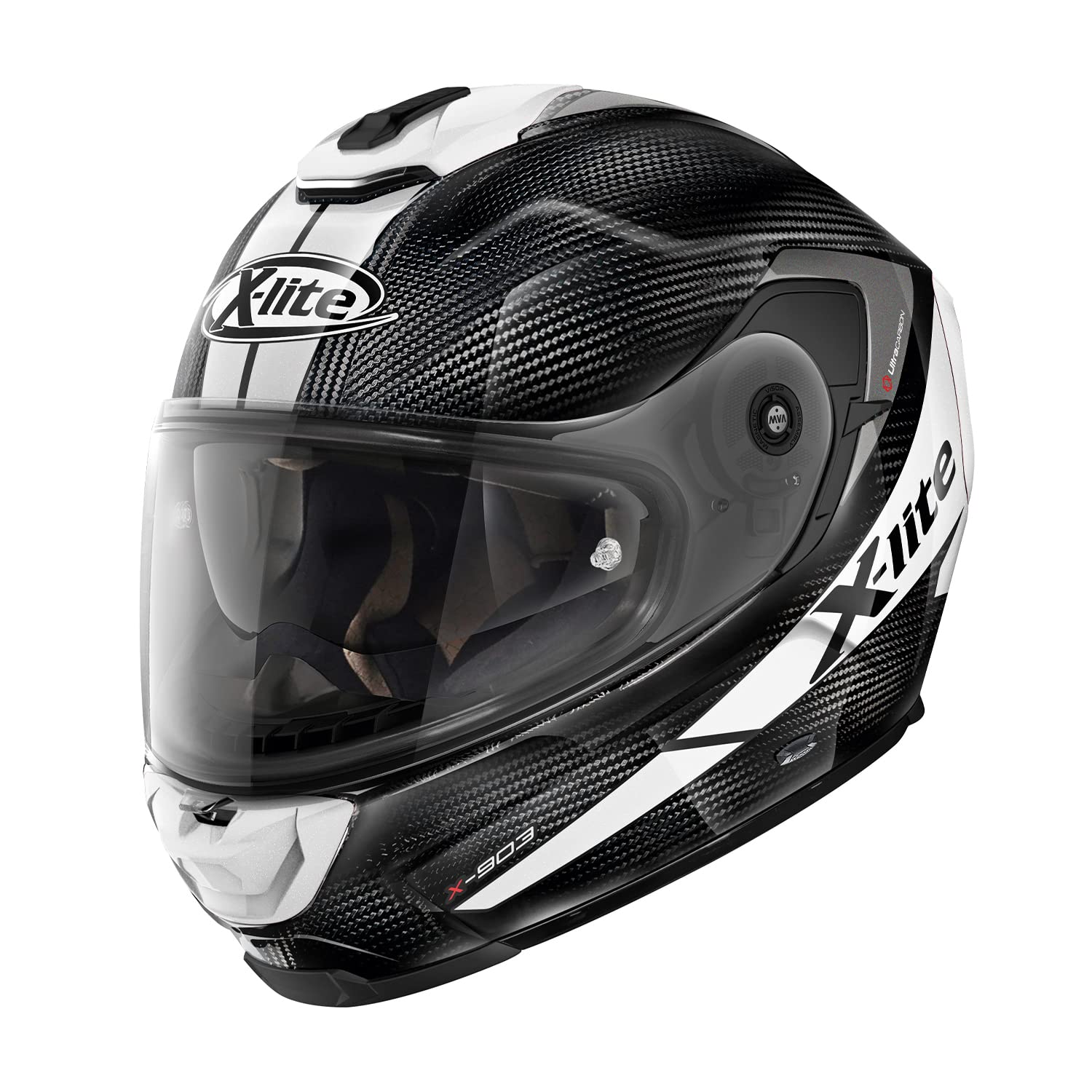 

NOLAN X-lite X-903 Ultra Carbon Full-Face Motorcycle Helmet, Grantour (White/60), XL Size (61-62cm), 26822