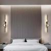 Creative minimalist long strip light living room sofa background wall light bedroom bedside wave-shaped decorative light