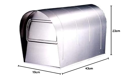GREEN LIFE American Mailbox, 18-8 Stainless Steel, 19cm Wide X 43cm Deep X 23cm High, US-43