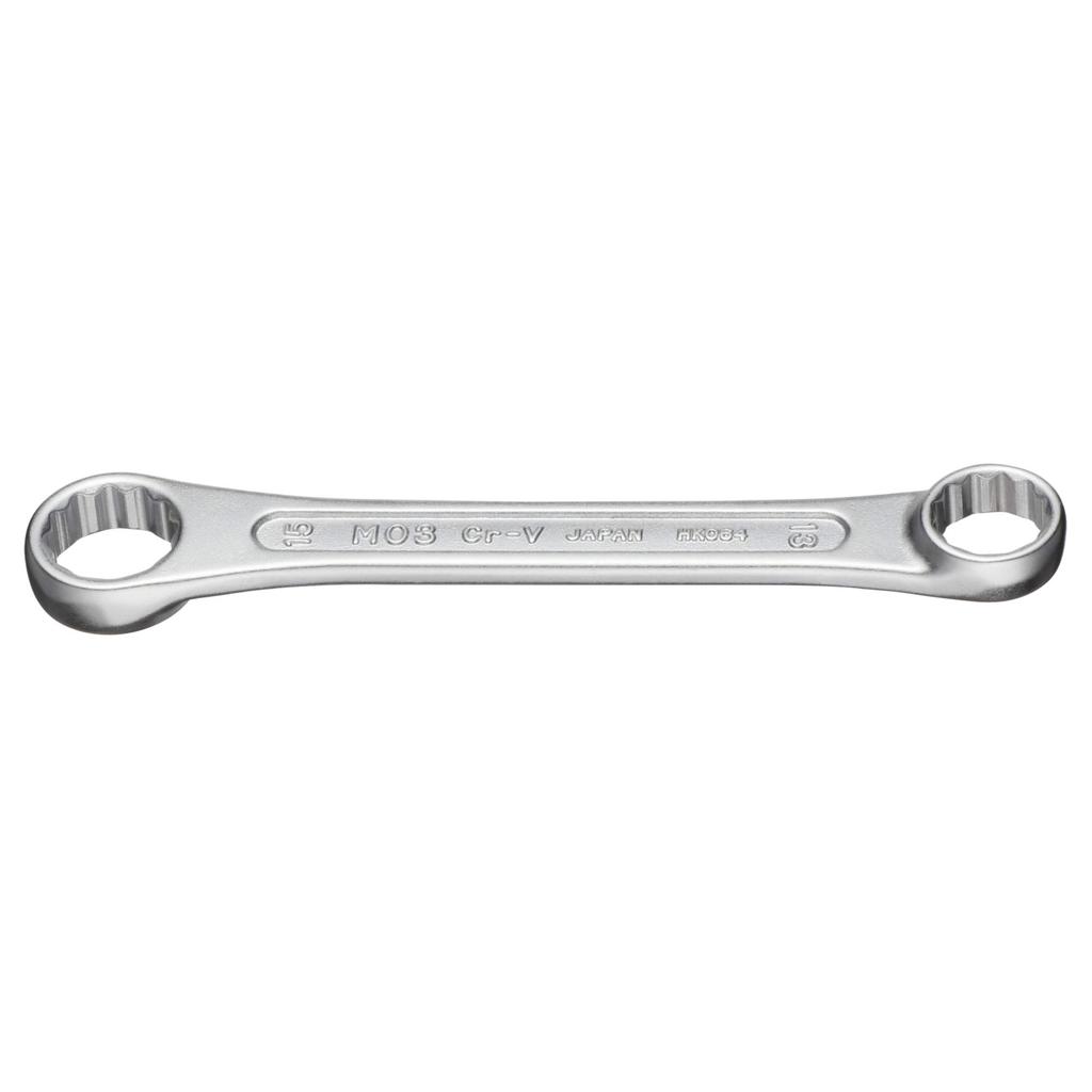 TONE Short Box Wrench Width across flats 13 x 15 mm (Straight) HPM03-1315