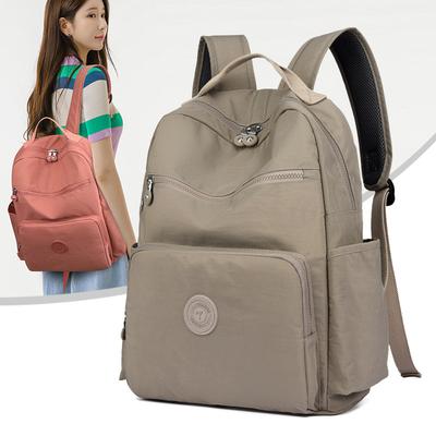 Backpack Large Capacity Women's Travel Backpack Nylon Student School Bag