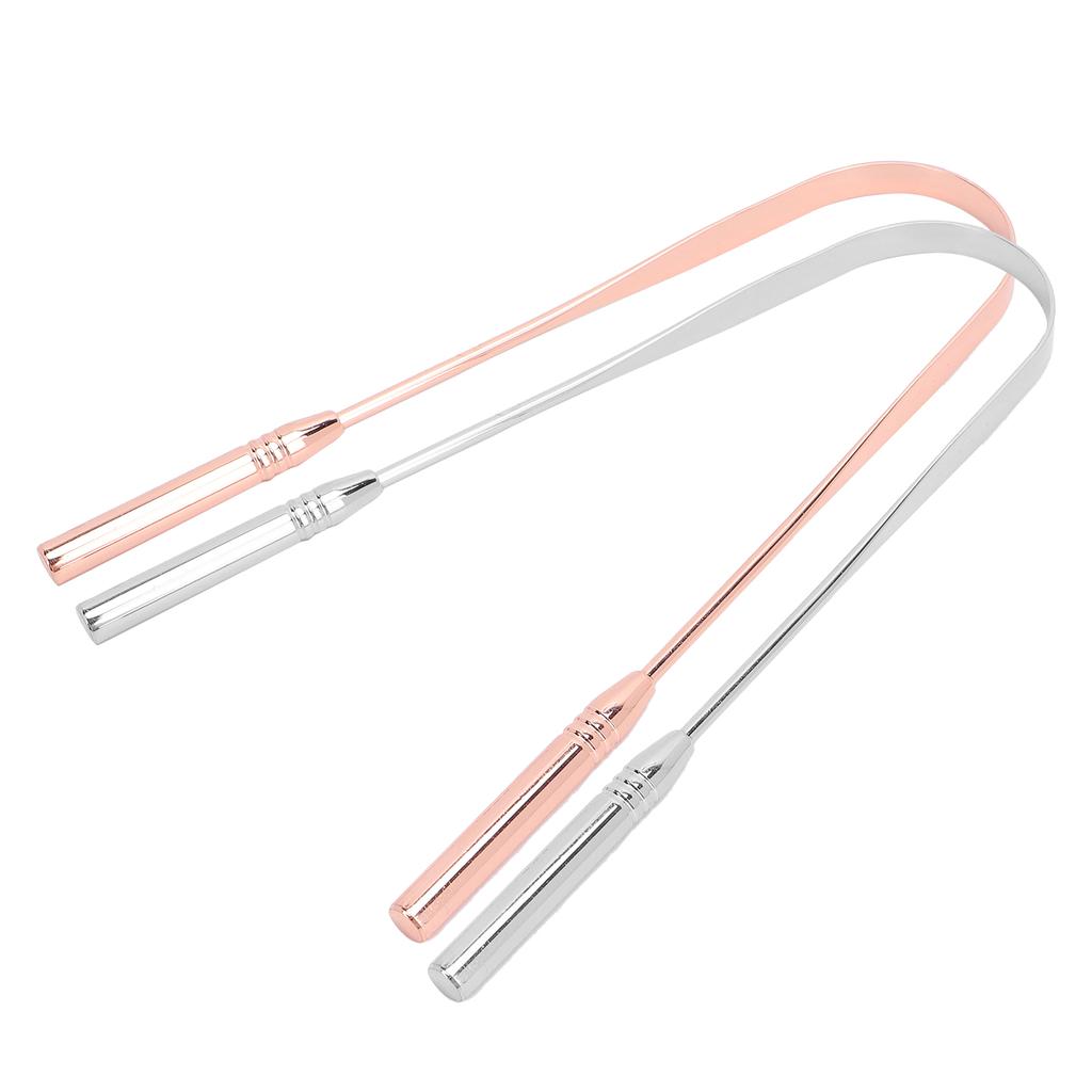 Oral Care Metal Tongue Scraper Bad Breath Treatment Oral Hygiene Maintaining Tongue Cleaner