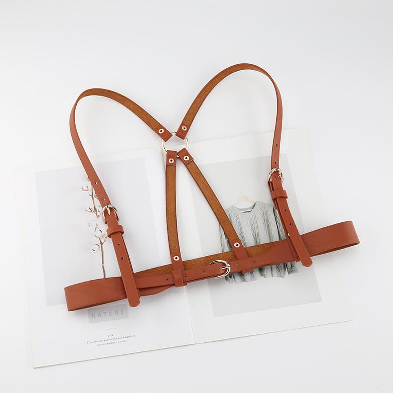 Color Solid Fashion Shoulder Strap Design Women Belt For Street Dressing Style