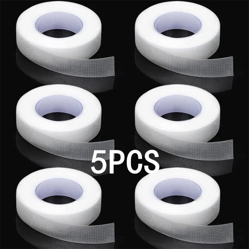 1/5/10 Rolls 9mx1.25cm Eyelash Tape Transparent Adhesive Fabric Adhesive Breathable Micropore Fabric Tape for Eyelash Extension