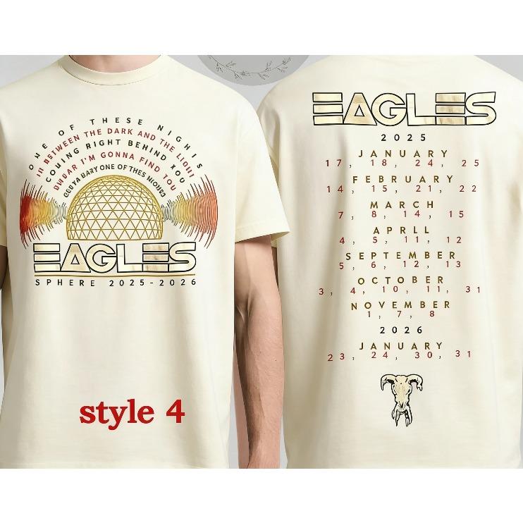 Summer Fashion Trendy Tee Eagles Sphere 2026 Tour Dates One of These Nights T-shirt with Print T-shirt for Men and Women Comfortable T-shirt