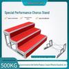 Three-Tier Movable Choir Stand and Folding Photo Platform Ladder
