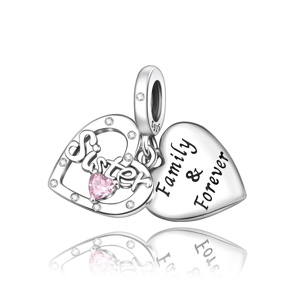 New In Original Pink Charms Copper Bow Charms Butterfly Flower Beads Fit Necklaces Bracelets For Women Diy Fine Jewelry Gift