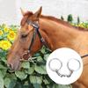 Stainless Steel Bit Snaffle All Purpose Horse Tool Accessories Broken Mouth with Curved Link