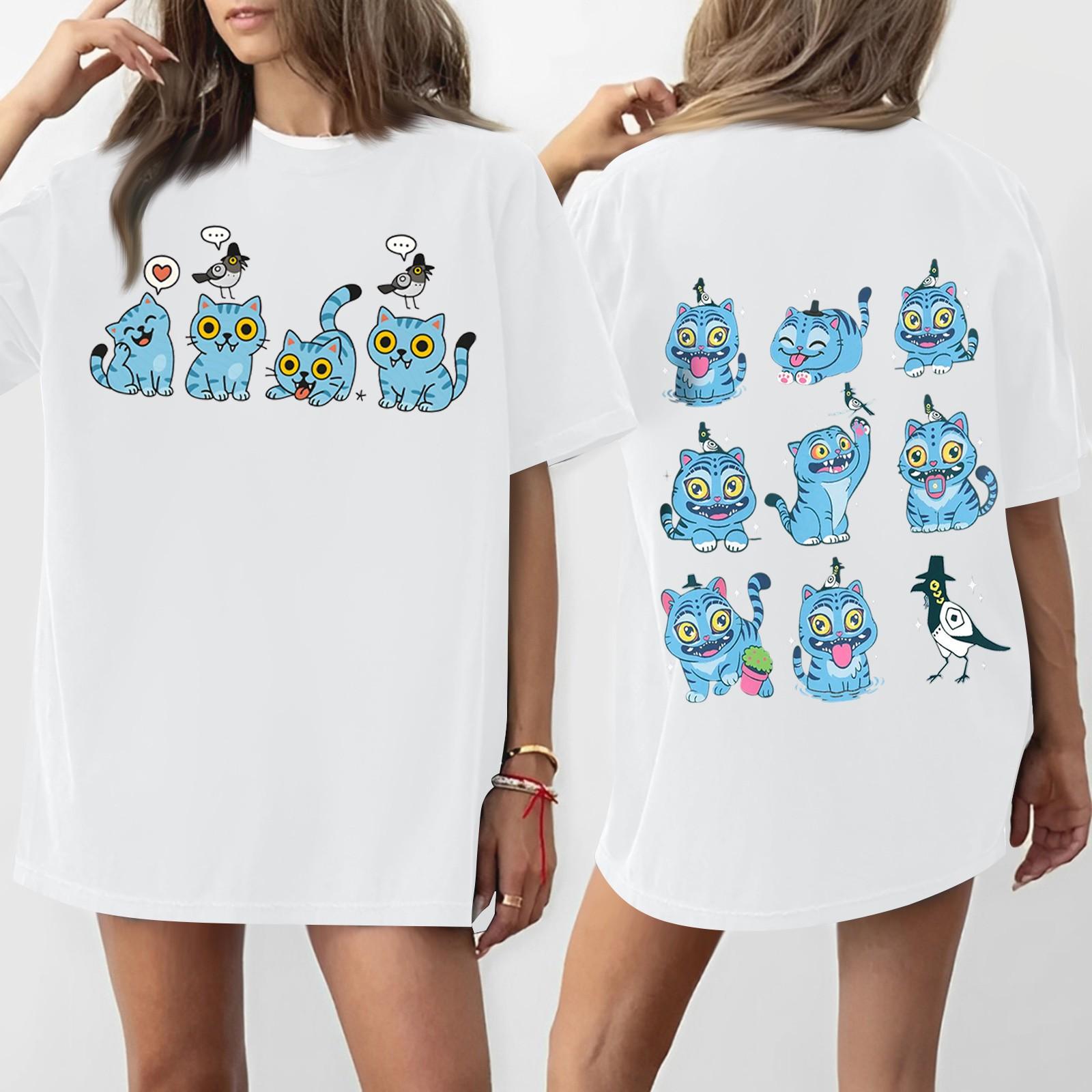 

Женская футболка с круглым вырезом и короткими рукавами с принтом S белый