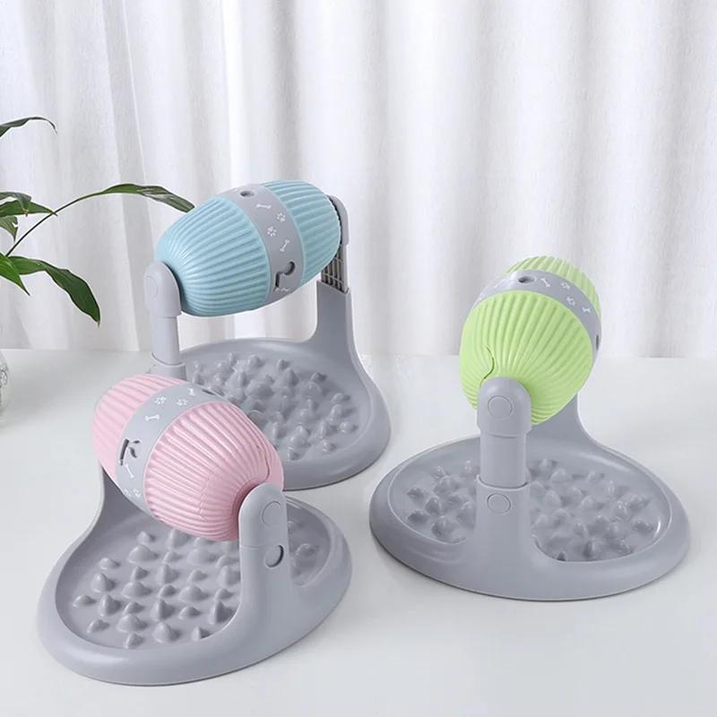 Haustierspielzeug Langsamfutterspielzeug für Hund & Katze Interaktives IQ-Training Leckerli Langeweile Gesundheit Diät Futterspender und Höhenverstellbar