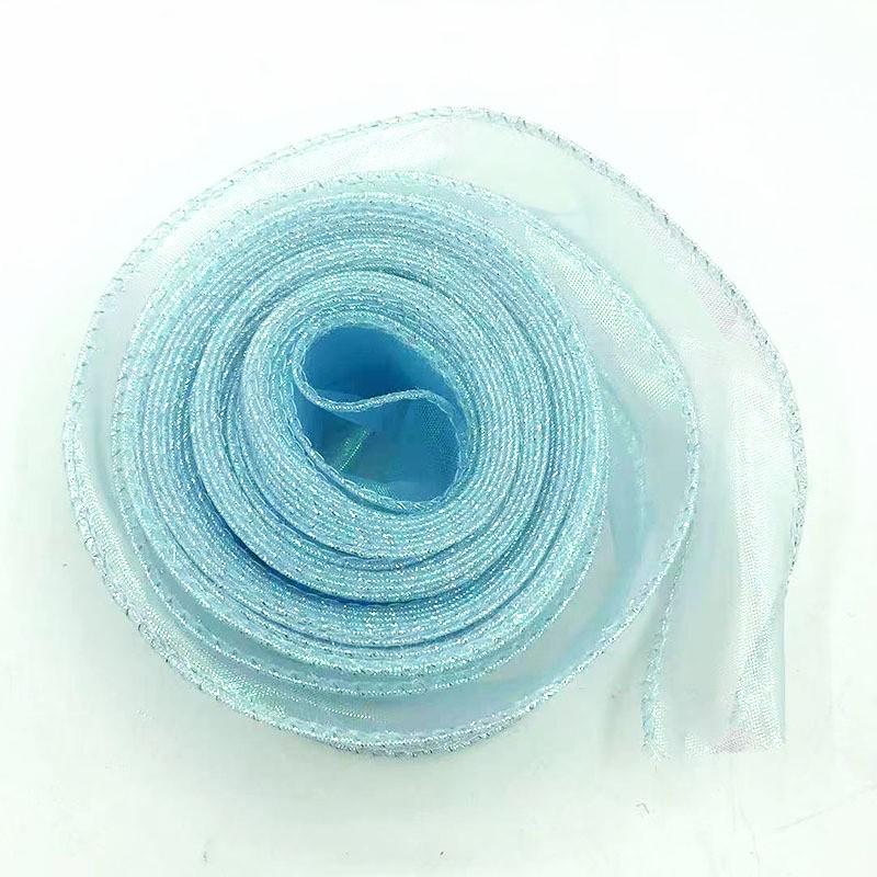 4cm Duhová Vlnitá Rybí Kost Příze Stuha pro DIY Květinový Dárkový Box a Pekařskou Dekoraci